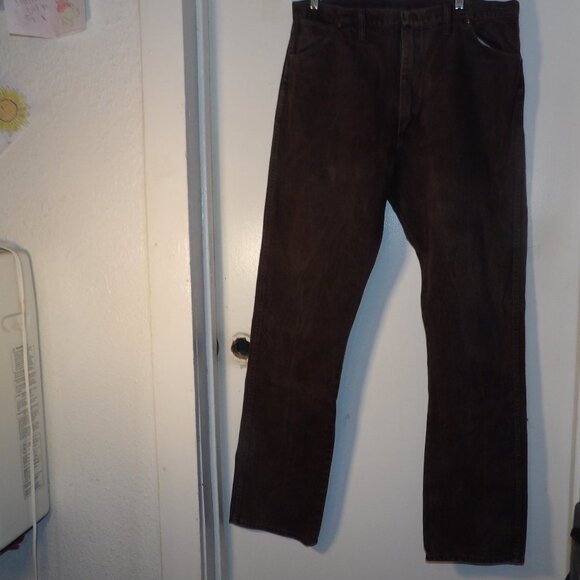 Wrangler Brown Boot Cut Premium Men's Jeans Sz 40/36 - Picture 5 of 6